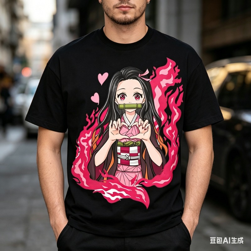 Summer Edit Clothing - 2026 Trendy Demon Slayer Nezuko Kamado