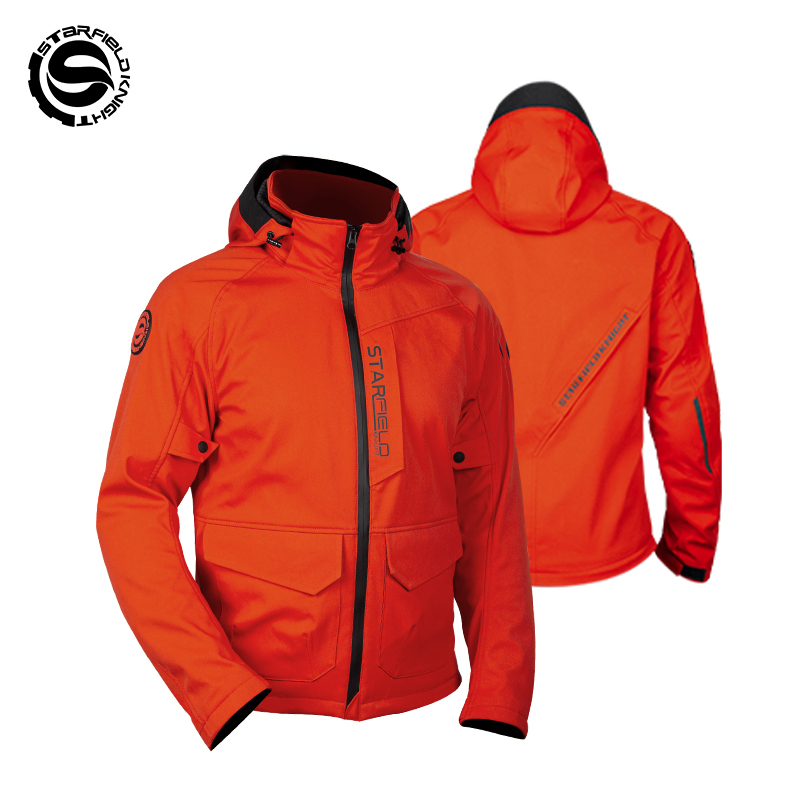 Summer Clothing Motorcycle - SFK Orange Motorcycle Jacket Men Women