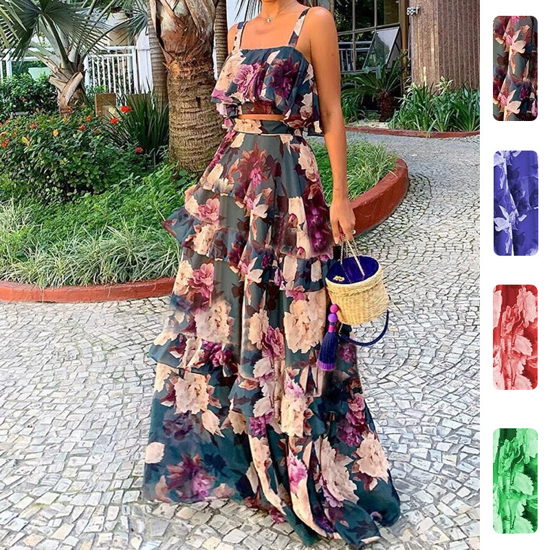 Women's Two Piece Outfits Flor - مراجعة Summer Clothing Bundle وسعره