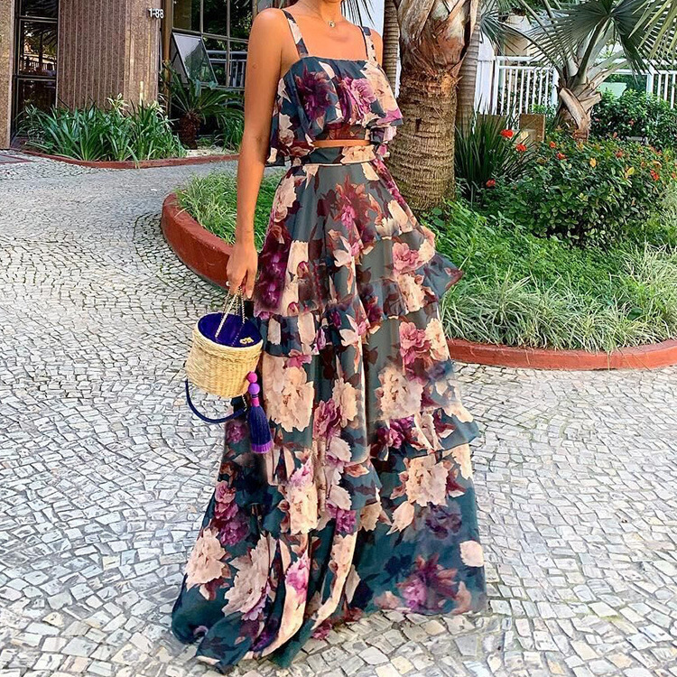 Women's Two Piece Outfits Flor - مراجعة Summer Clothing Bundle وسعره