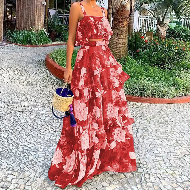 Women's Two Piece Outfits Flor - مراجعة Summer Clothing Bundle وسعره