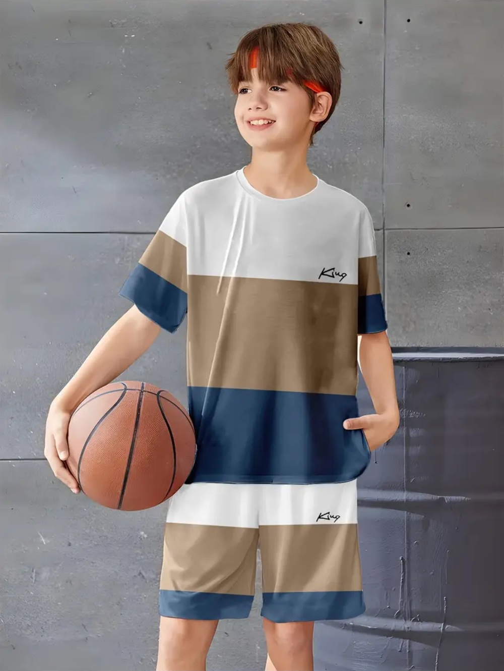Boys' Set Classic Print Patter - مراجعة Summer Clothing List وسعره