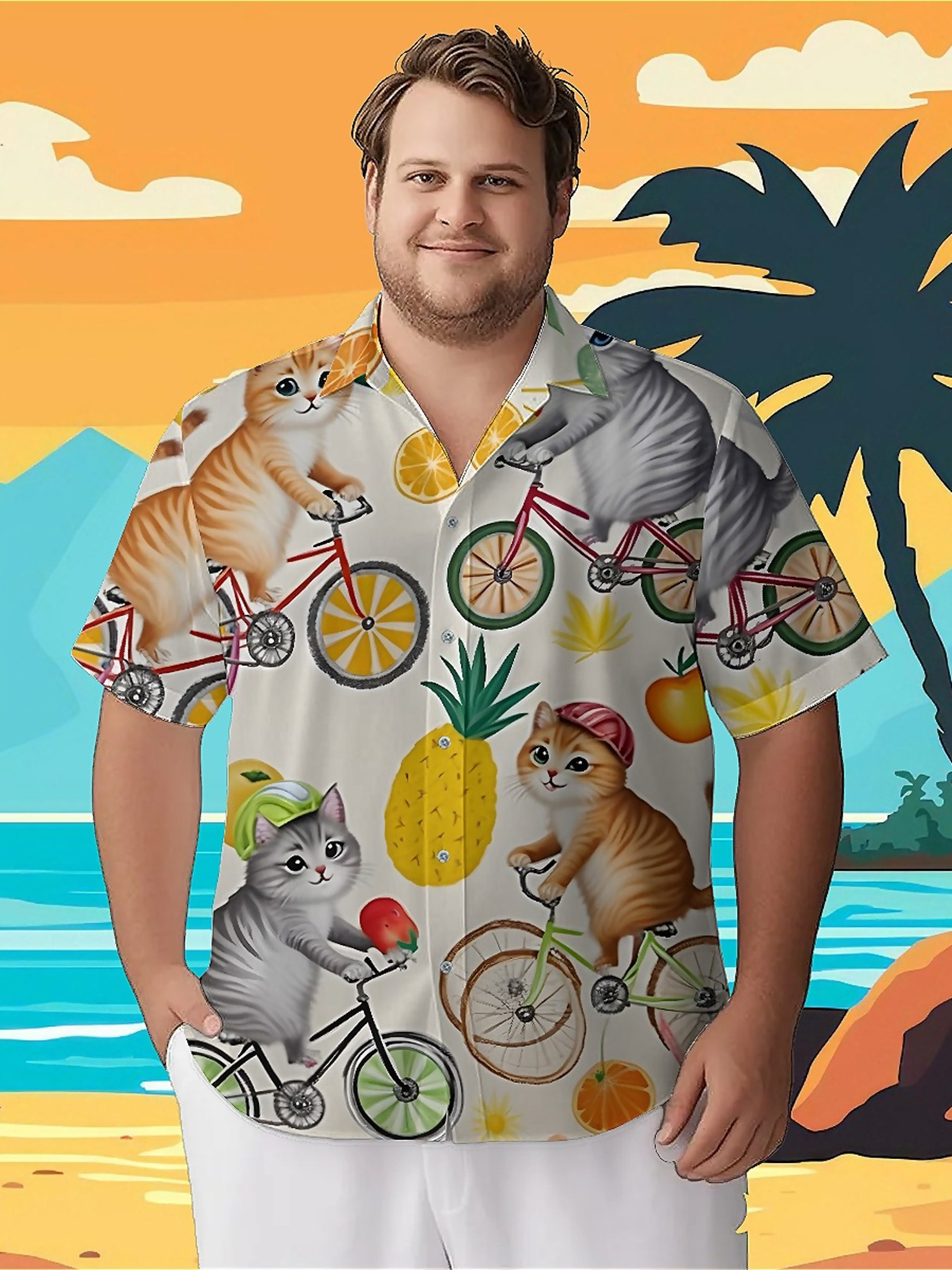 Men's Plus Size Hawaiian Shirt - مراجعة Summer Clothing For A Beach وسعره
