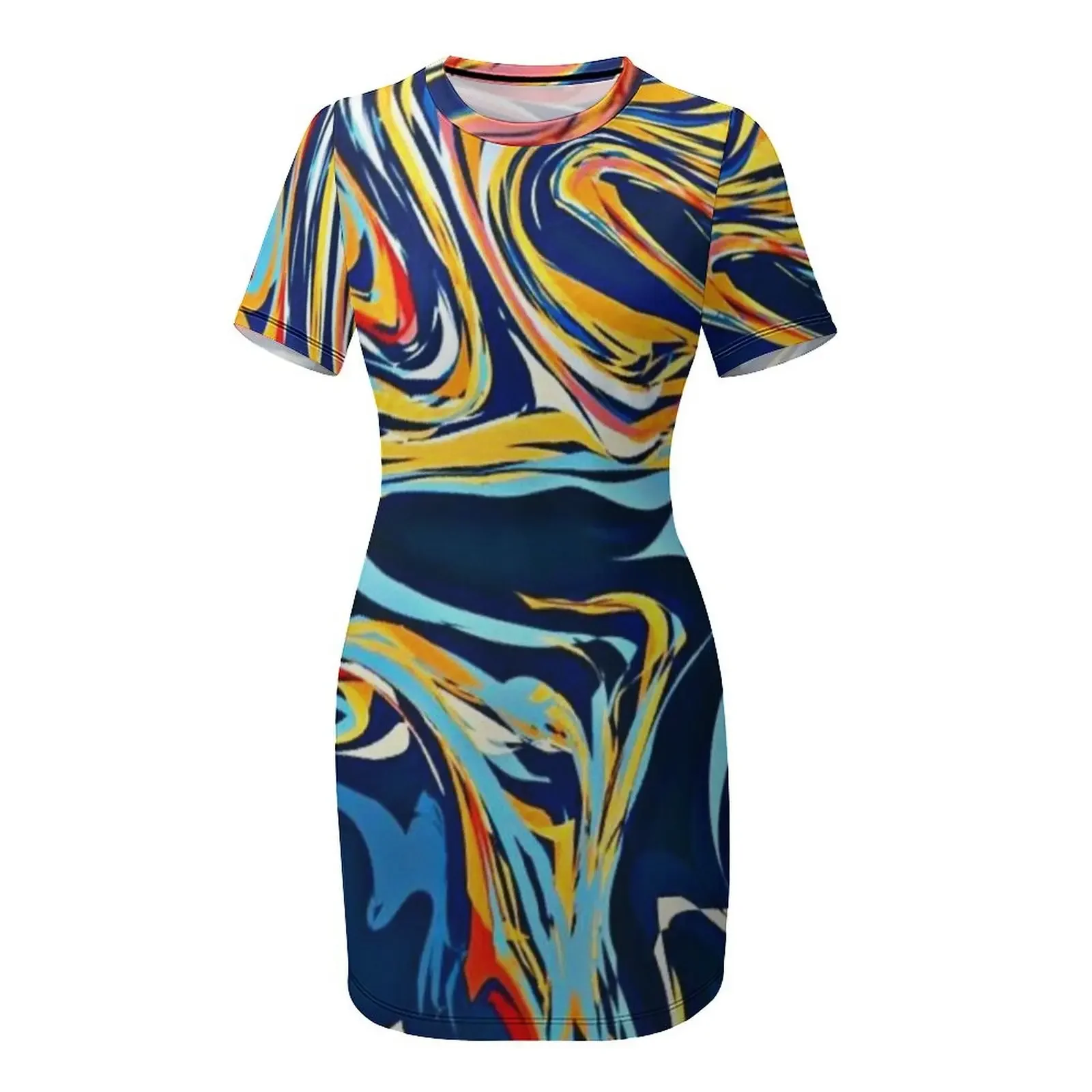 Trippy Liquid Art Multicolour  - مراجعة Summer Clothing Drip وسعره
