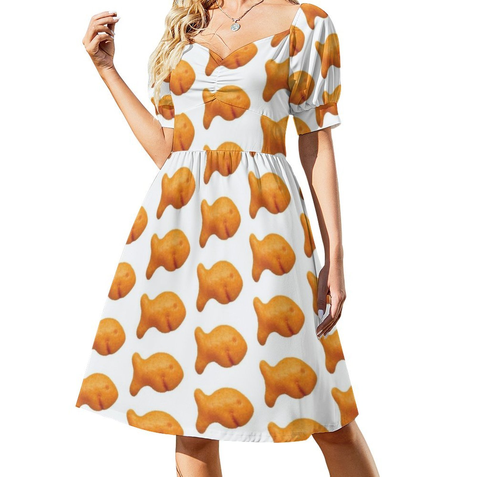 Goldfish Cracker Bohemian Slee - مراجعة Summer Clothing For A Beach وسعره