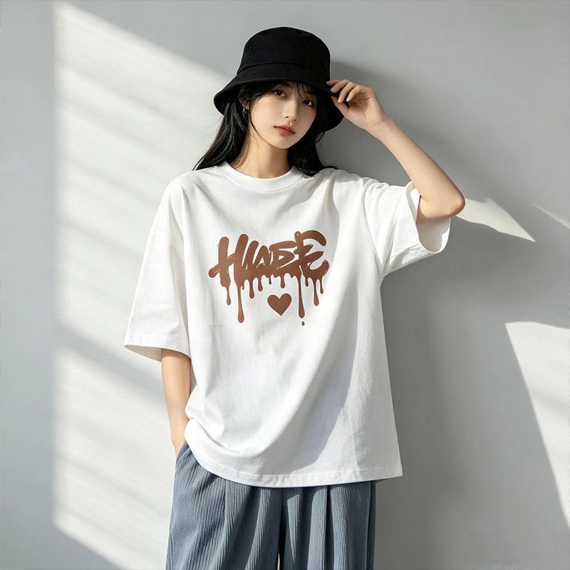 Women Oversized Pure Cotton T- - مراجعة Summer Clothing Drip وسعره