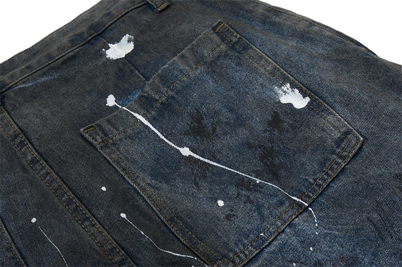 Men Straight Jeans Pockets Hol - مراجعة Summer Clothing Drip وسعره