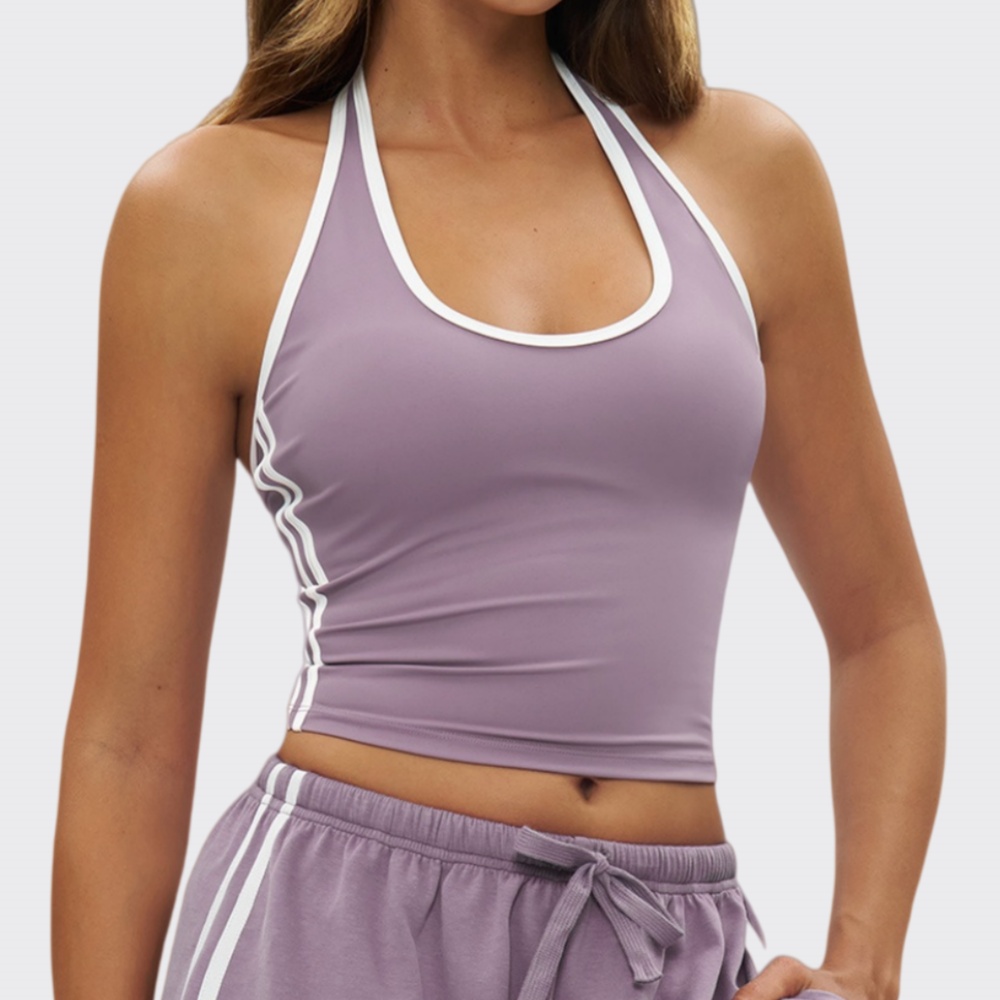 Sports Halter Bra Fitness Top  - مراجعة Summer Clothing Jd وسعره