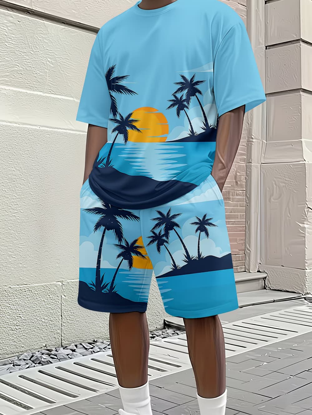 2026 Men's 2 Piece Set Hawaiia - مراجعة Summer Clothing Haul وسعره