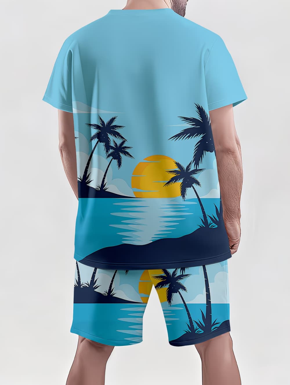 2026 Men's 2 Piece Set Hawaiia - مراجعة Summer Clothing Haul وسعره