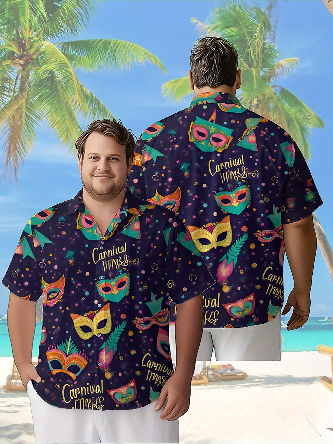 Men's Plus Size Hawaiian Shirt - مراجعة Summer Clothing For A Beach وسعره