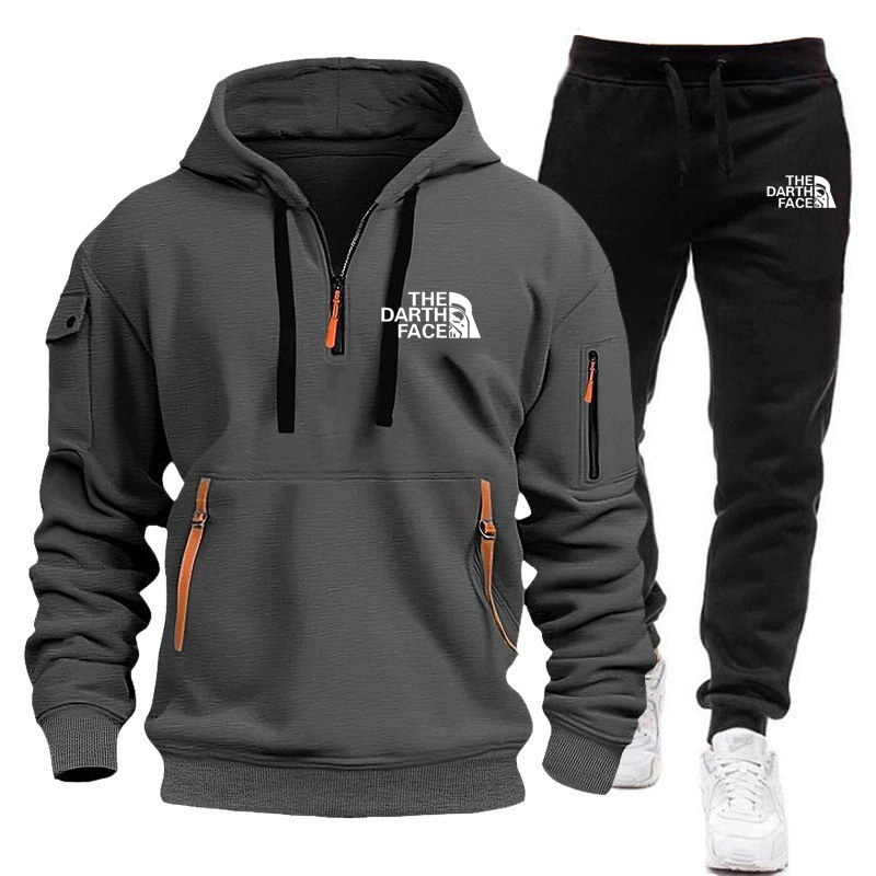 Men's hooded sports shirt set  - مراجعة Summer Clothing Haul وسعره