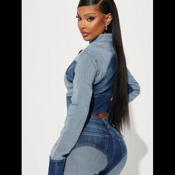 High Elasticity Denim Patchwor - مراجعة Summer Clothing List وسعره