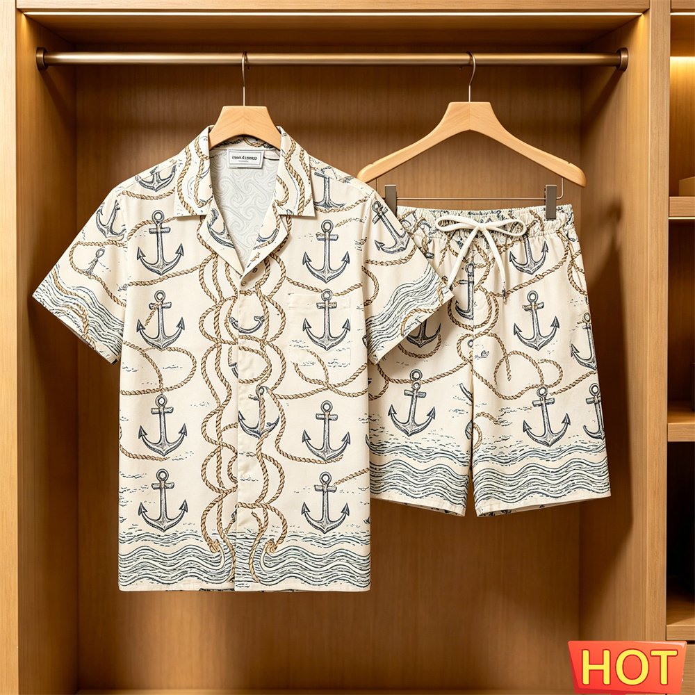 Men's 2 Piece Hawaiian Set Nau - مراجعة Summer Clothing For A Beach وسعره