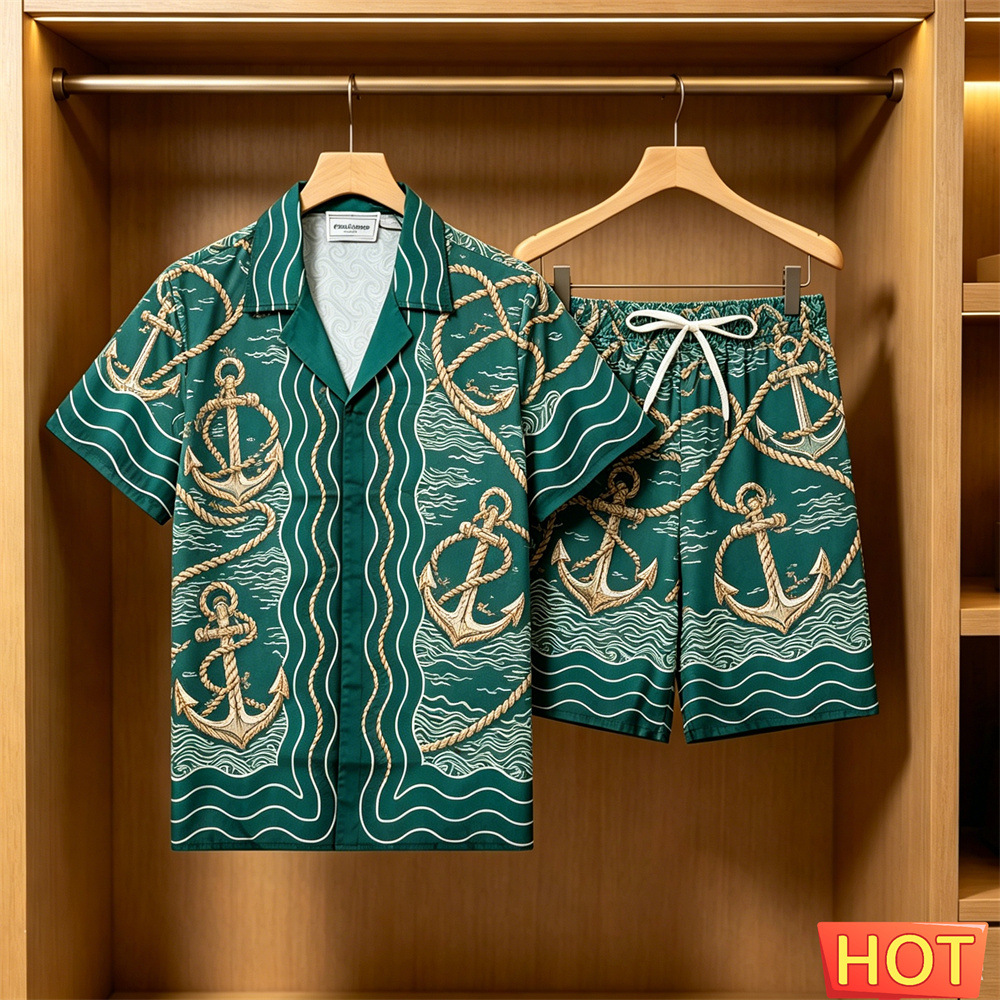 Men's 2 Piece Hawaiian Set Nau - مراجعة Summer Clothing For A Beach وسعره