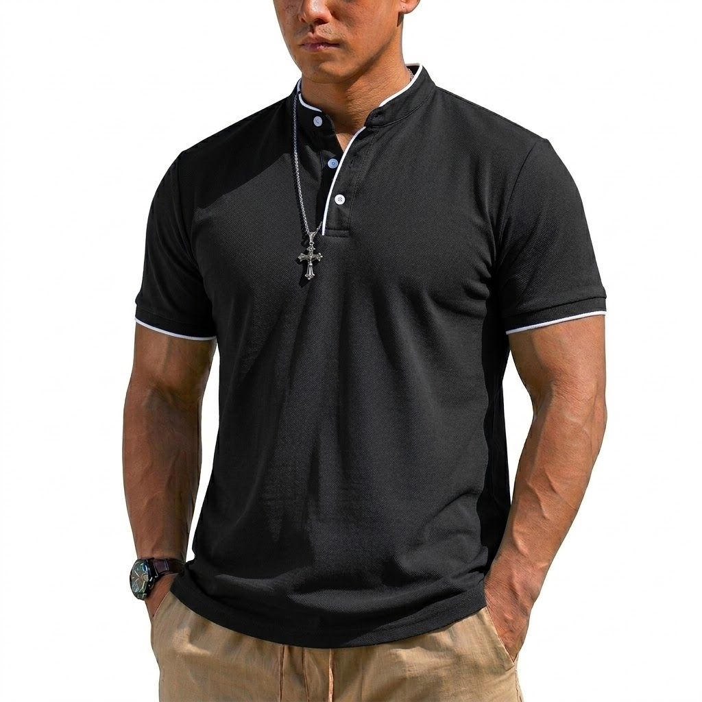 Summer Short Sleeve Henley Shi - مراجعة Summer Clothing Trends وسعره