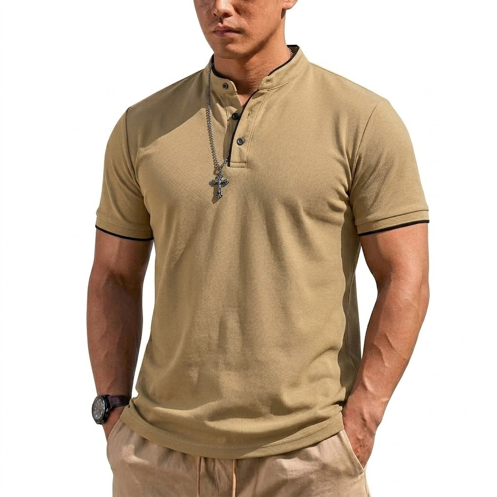 Summer Short Sleeve Henley Shi - مراجعة Summer Clothing Trends وسعره