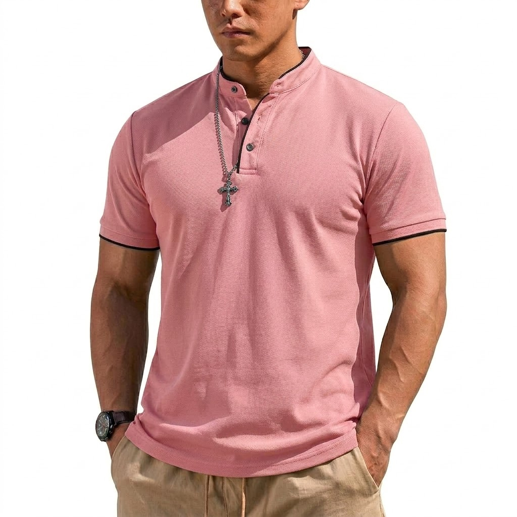 Summer Short Sleeve Henley Shi - مراجعة Summer Clothing Trends وسعره