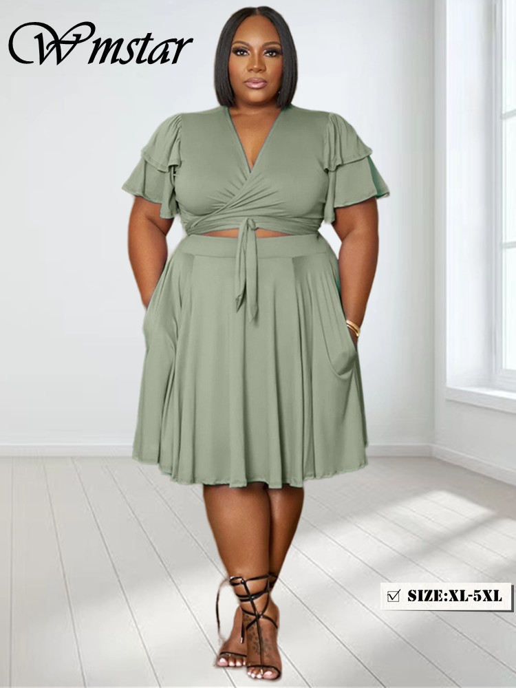 Wmstar  2 Two Piece Women Clot - مراجعة Summer Clothing Bundle وسعره