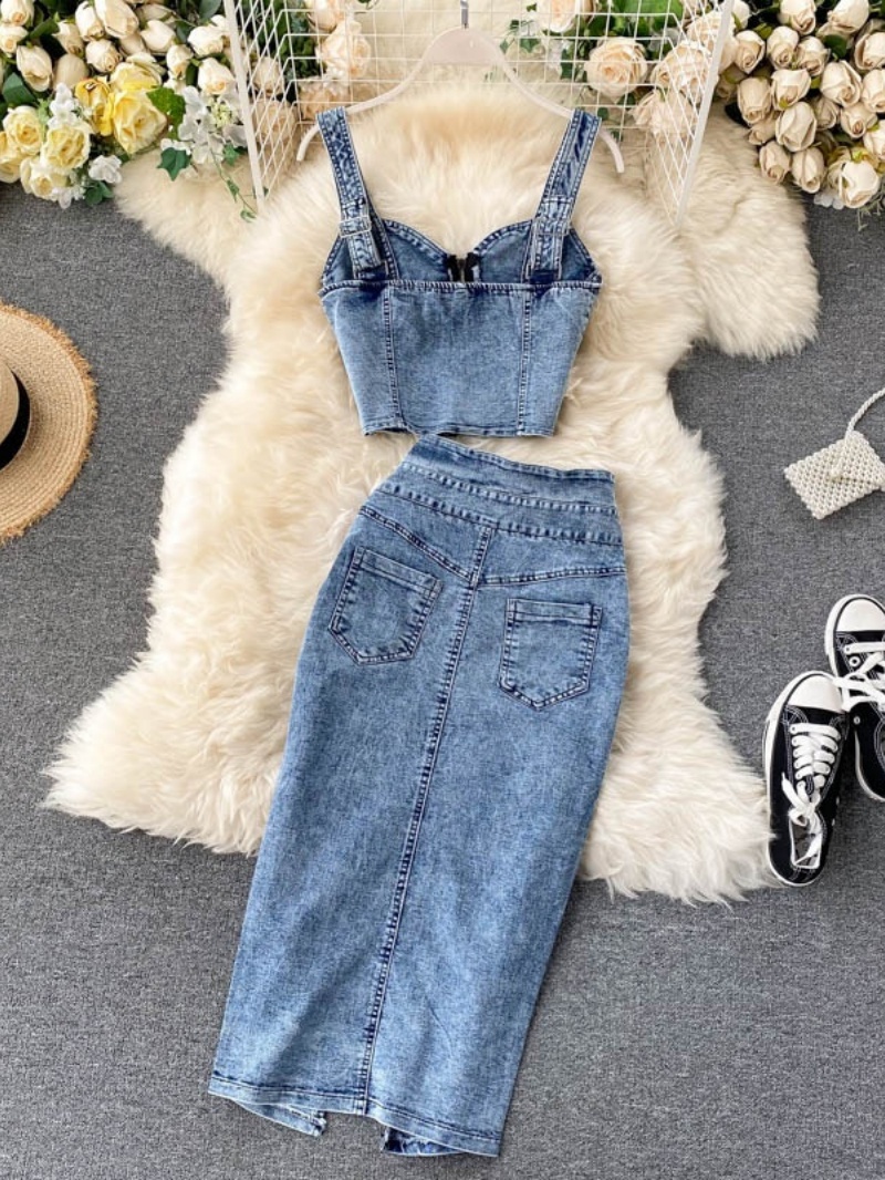 Fashion Denim 2 Piece Sets Wom - مراجعة Summer Clothing Bundle وسعره