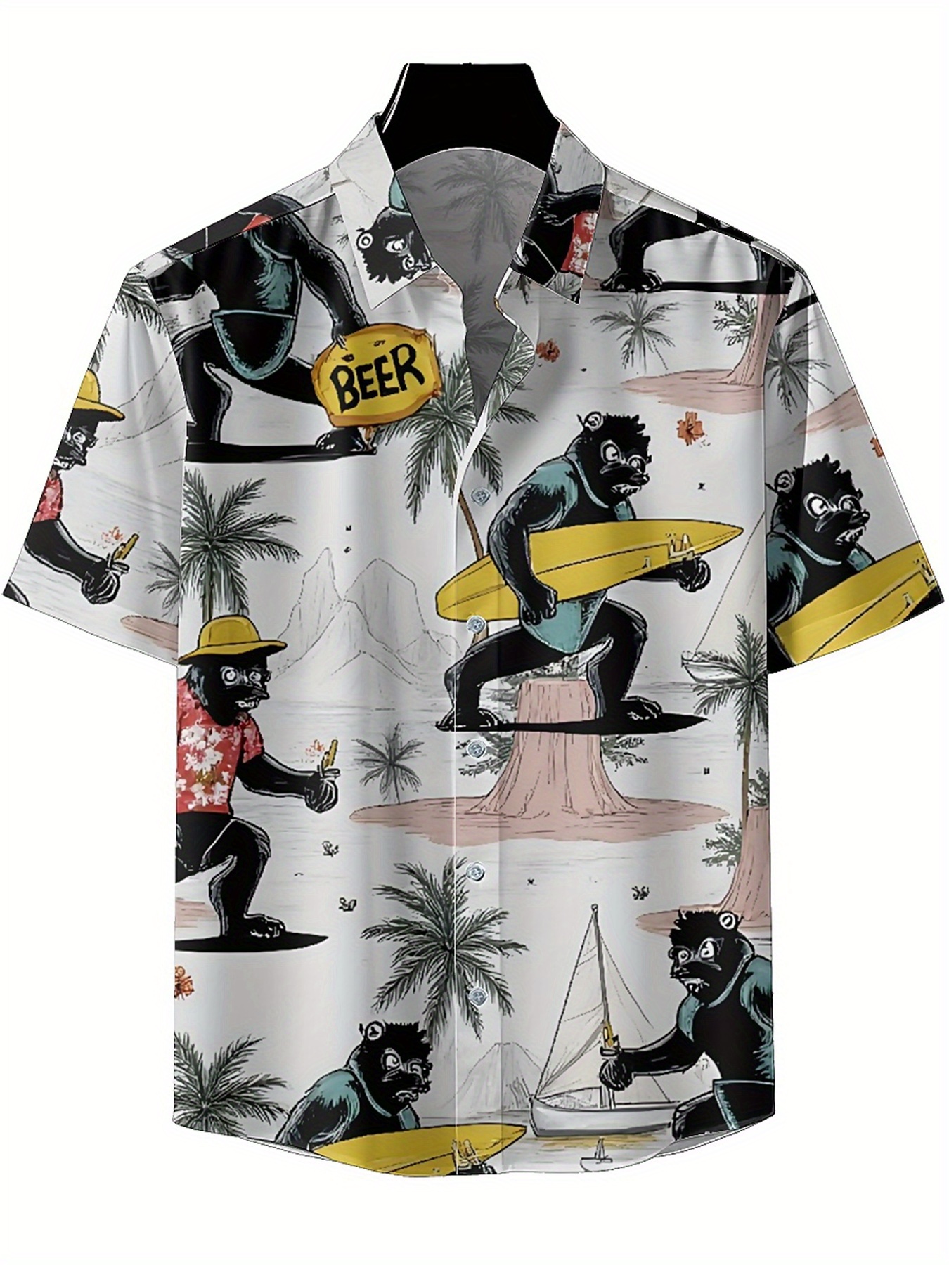 Men's Plus Size Hawaiian Shirt - مراجعة Summer Clothing For A Beach وسعره