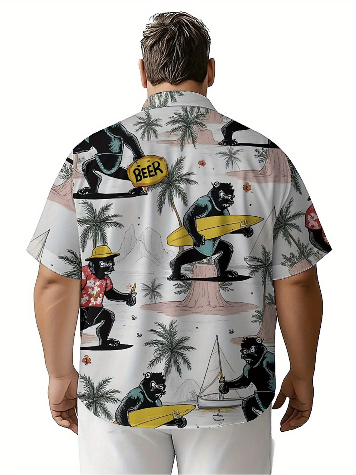 Men's Plus Size Hawaiian Shirt - مراجعة Summer Clothing For A Beach وسعره