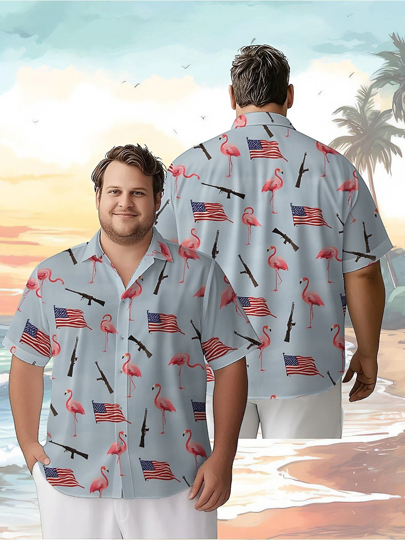 Men's Plus Size Hawaiian Shirt - مراجعة Summer Clothing For A Beach وسعره