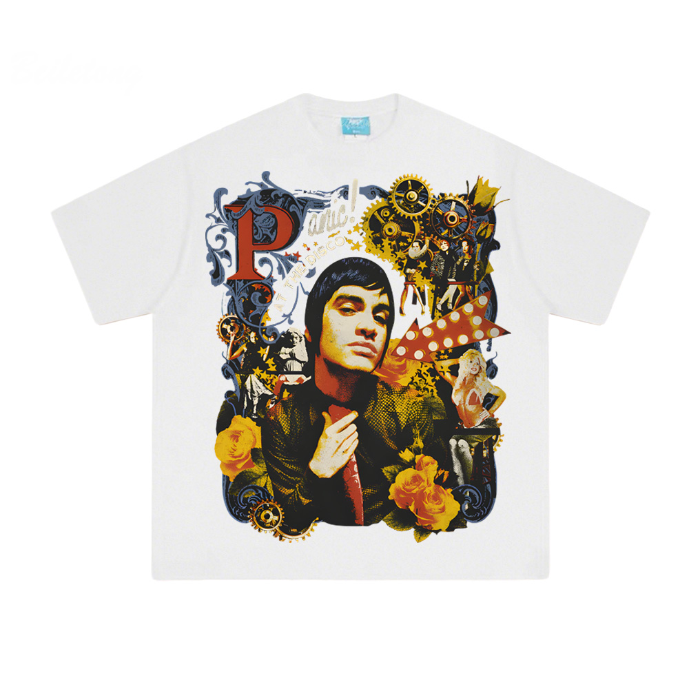 COLLAGE PHOTO TEE Panic! At Th - مراجعة Summer Clothing Websites وسعره