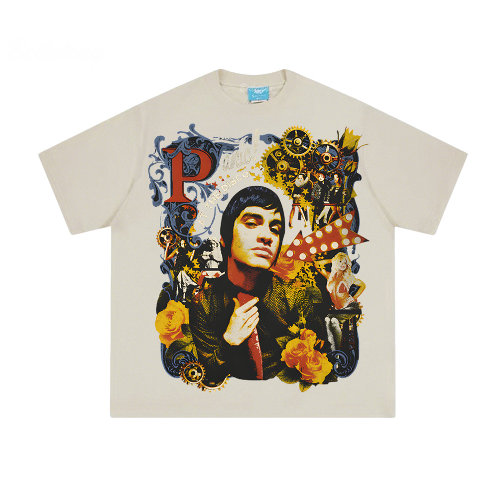 COLLAGE PHOTO TEE Panic! At Th - مراجعة Summer Clothing Websites وسعره