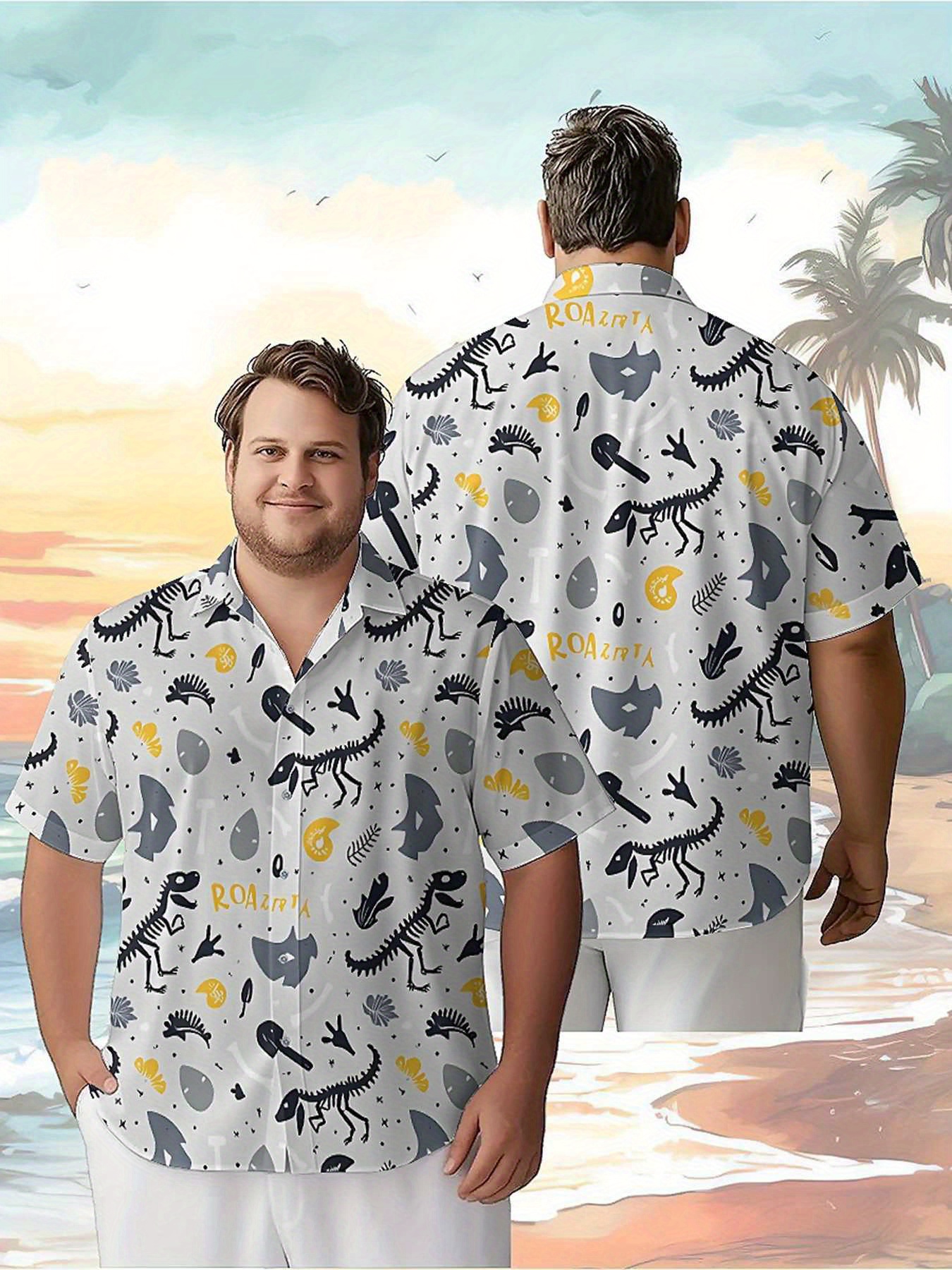 Men's Plus Size Hawaiian Shirt - مراجعة Summer Clothing For A Beach وسعره